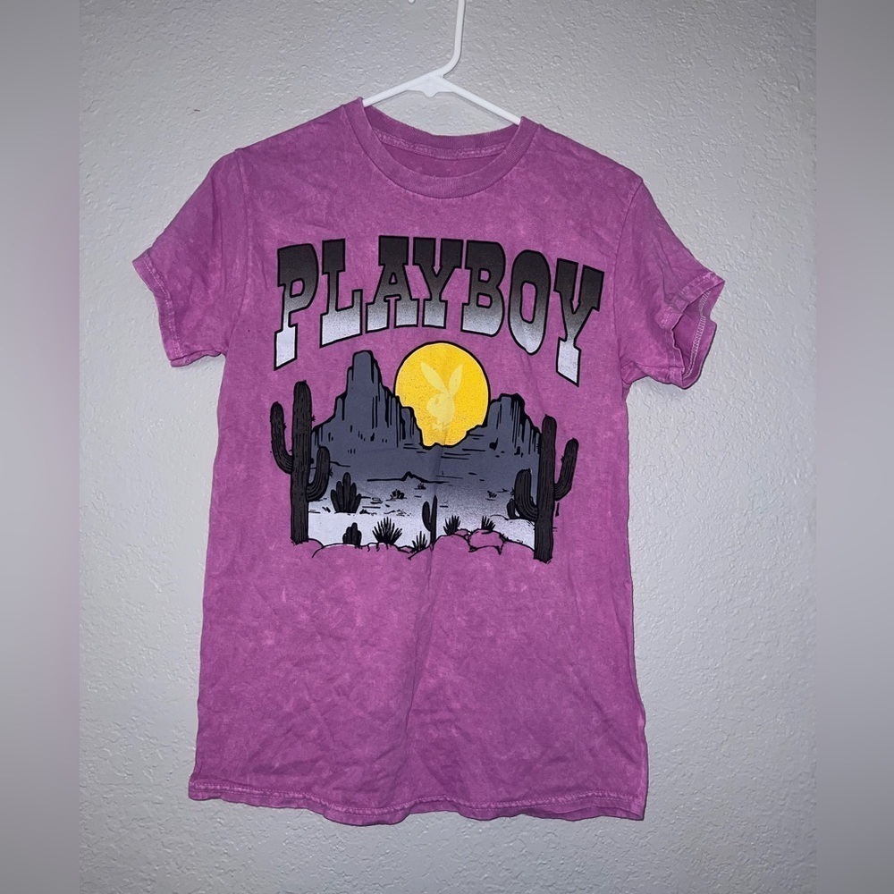 Playboy Unisex Desert Cactus Graphic T-Shirt